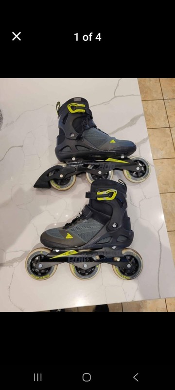 Rollerblade Macroblade 100 Anthracite/Neon Yellow, US 9.5