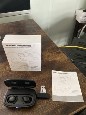 IAMJOY Gaming Earbuds, 20ms Ultra-Low Latency Wireless, 90H Playtime