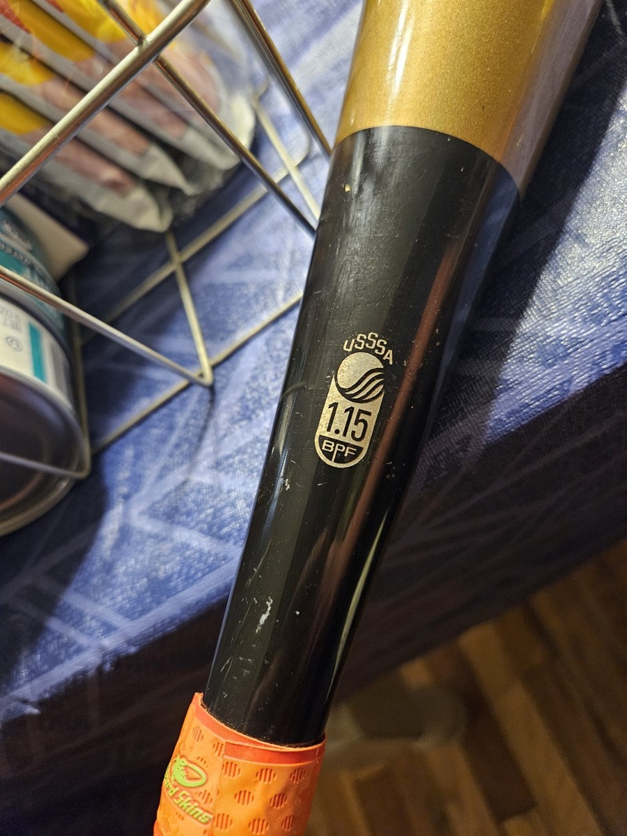 Nike Aero Thunder Fuse Youth Baseball Bat USSSA Gold Black Orange
