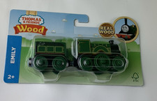 NEW THOMAS AND FRIENDS WOODEN EMILY ENGINE AND TENDER CAR 