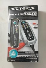 Ctek 56-959 - Mus 4.3 Test Charge Smart 12v Battery Charger - Brand New In Box Ctek 56-959 - Mus 4.3 Test Charge Smart 12v Battery Charger - Brand New In Box