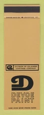 Matchbook Cover - Devoe Paint Celanese Coatings SAMPLE