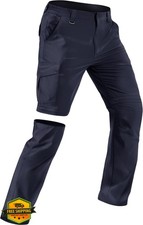 Mens Hiking Pants Convertible Quick Dry Zip Off