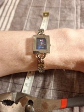 Orologio Donna Tommy Hilfiger Quadrato Quadrante Blu Navy Bracciale Acciaio Inox