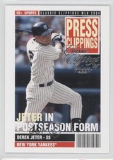 2004 Fleer Classic Clippings Press Derek Jeter #3PC HOF 9gd