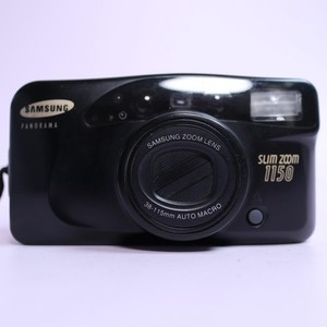 Samsung Slim Zoom 1150 35mm Film Point And Shoot Camera Black Tested