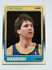 1988-89 Fleer Chris Mullin # 48 Golden State Warriors Near Mint!