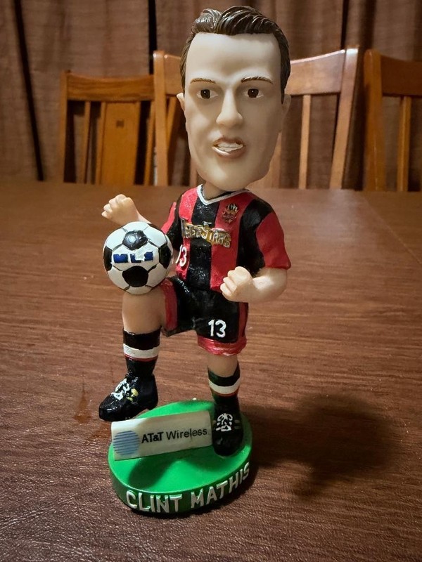 Clint Mathis Red Bulls  New York New Jersey Metrostars SGA bobblehead World cup