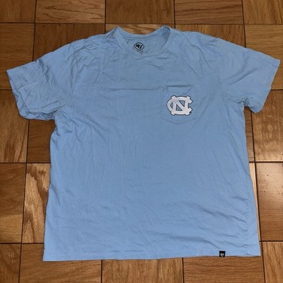 47  North Carolina Tar Heels UNC Men's Southern Ram Logo Short Blue Shirt XXL