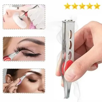 Portable Tweezer With LED Light Hair Removal Eyebrow Beauty Make Up Tools