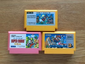 X3 Games! Super Mario Bros. 1, 2 & 3 JPN Famicom Nintendo NES FC Nintendo