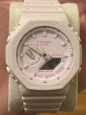 Casio G-Shock GMA-2100BA-4A Light Pink CasiOak Slim Analog-Digital Watch 24H  