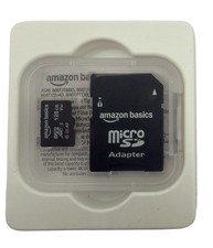 Amazon Basics 128GB microSDXC Memory Card with Full Size Adapter NEW Open Box