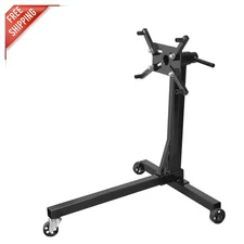 Heavy-Duty Engine Motor Stand - 750LB Load with Extra-Wide Base for Stability