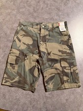 Wrangler Camo Cargo Shorts Classic Straight Adjustable Waist Size Regular 16