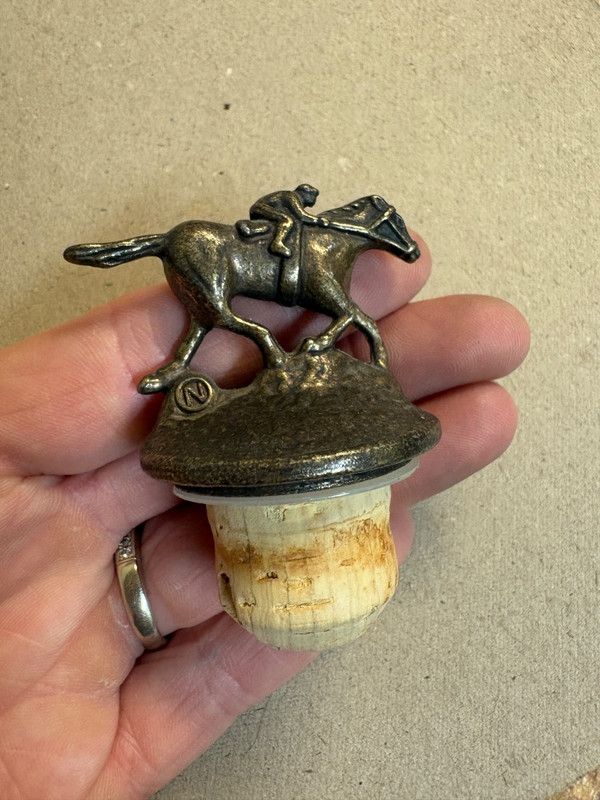 Blanton's Bourbon "N" bottle cork stopper 1st N horse and jockey