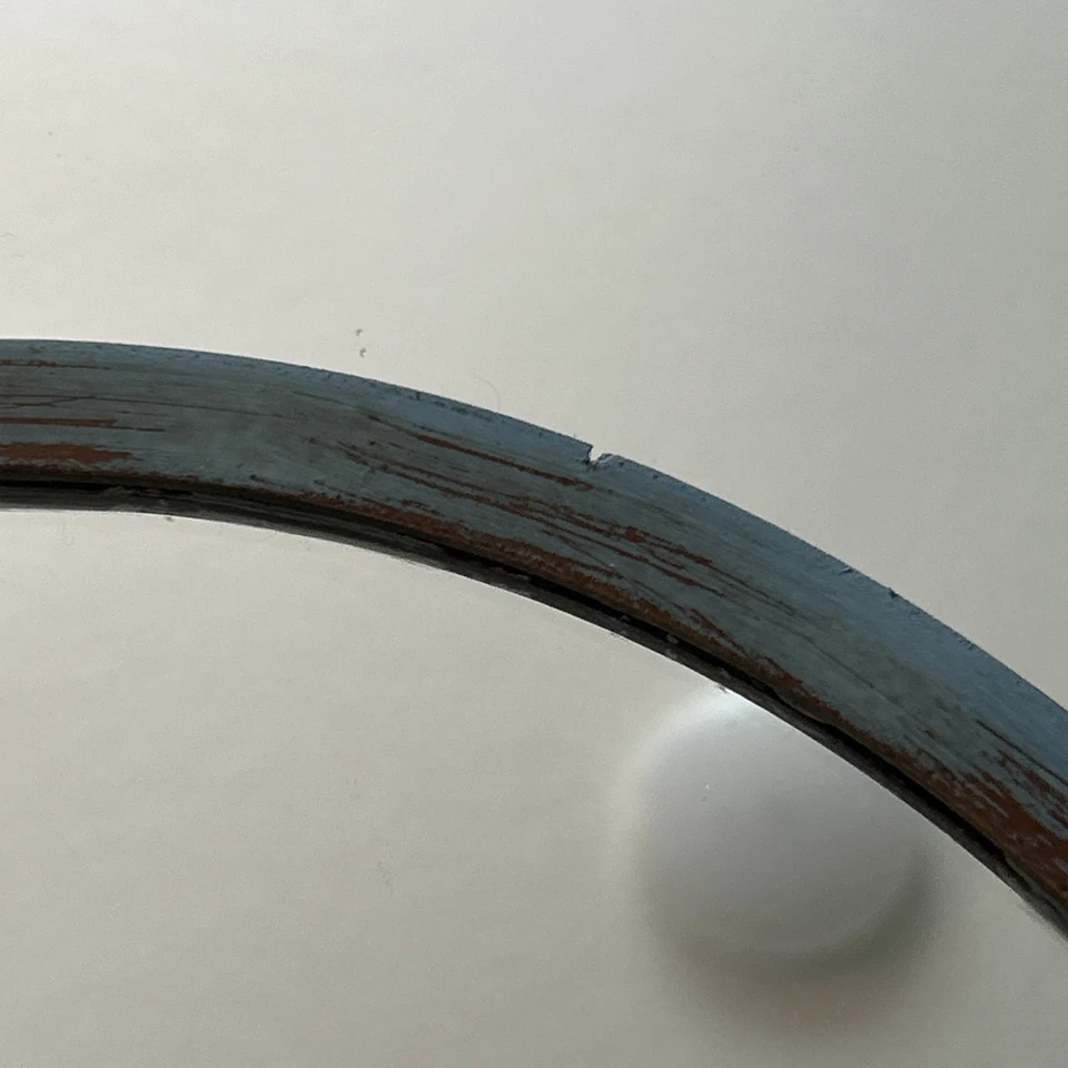 Espejo azul redondo de 20 pulgadas Designer Mercana Blanchard I Foto 3 de 4