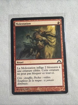 Magic The Gathering Retro Frame French Mugging (Molestation) Ravnica Remastered