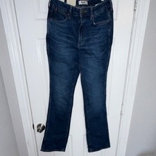 Wrangler Retro High Rise Bootcut Jeans Blue Denim Medium Wash Women