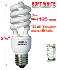 26 Watts 125w Equivalent Energy Saving Light Bulb - Soft White
