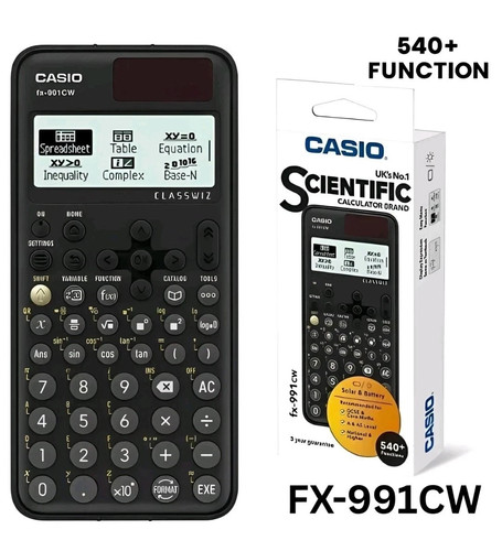 Casio ✅ FX-991CW Advanced Scientific Calculator A/AS Level Maths 540+ Functions