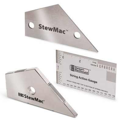 StewMac Precision Fret Tool Trio Imperial Action Gauge Rocker Kisser