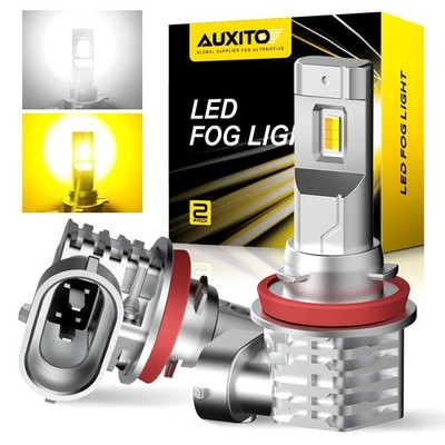 AUXITO H8 LED Foglight Super Bright Bulbs Kit Super Bright White&Yellow 2/4x