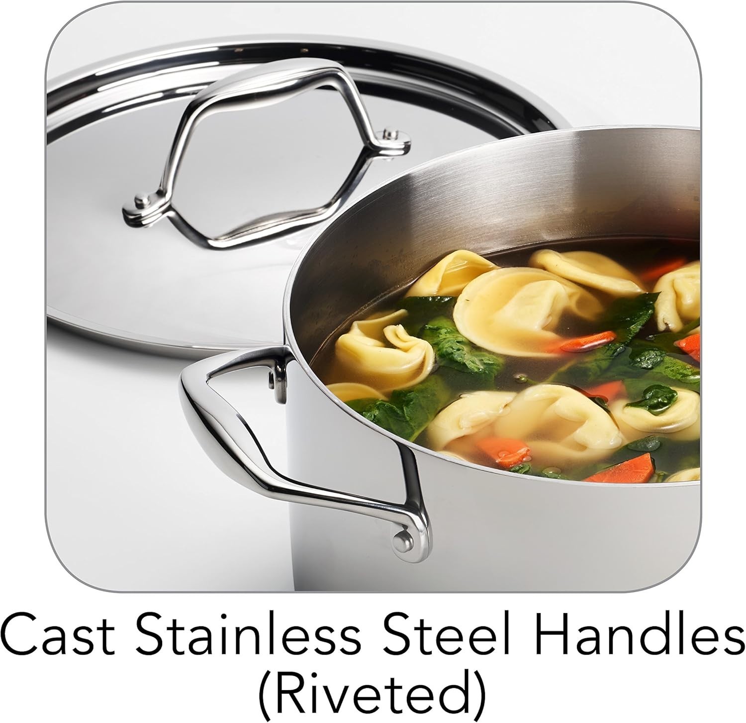 Versatile 6-Quart Induction-Ready Sauce Pan with Stainless Steel Lid - Oven Safe