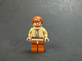LEGO SW Obi-Wan Kenobi Minifigure w/Dark Orange Hair Legs NO CAPE sw1035 #7255