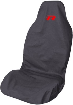 Fits VW R Line Waterproof Premium Large GREY 4x4 Front Car Seat Cover Protector