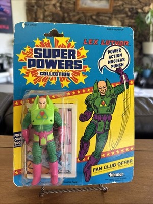 Vintage Kenner Super Powers Lex Luthor Action Figure 1984 MOC 12 Back