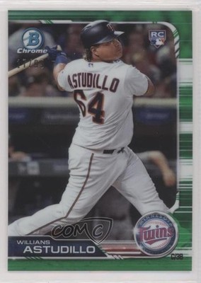 2019 Bowman Chrome Green Refractor 17/99 Willians Astudillo #40 Rookie RC 0qw2