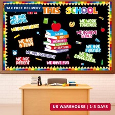 Motivational Bulletin Board Set Affirmation Station Decor, in This School