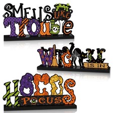 Hocus Pocus Decor, Halloween Decorations Indoor Wooden Table Sign