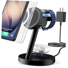 for Samsung 3 in 1 Charging Station, Magnetic Wireless Charger Stand for