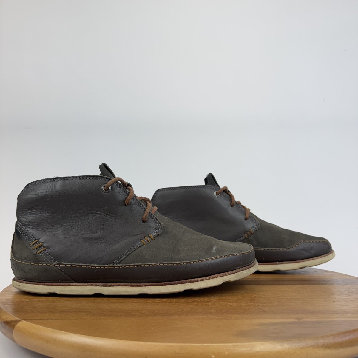 Mens Chaco Thompson Dark Gull Gray Comfort Casual Chukka  display picture 2