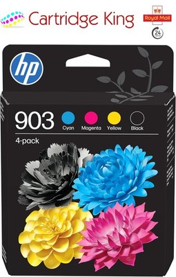 HP 903 4er Pack Schwarz/Cyan/Magenta/Gelb Original Tintenpatronen - 6ZC73AE
