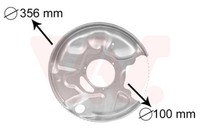 Spritzblech Bremsscheibe VAN Wezel 3029374 FüR Mercedes Klasse SL W202 CLK W210