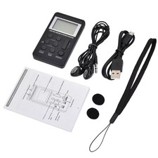 Digital Portable Pocket LCD AM FM Radio Stereo USB Rechargeable w/Earphone