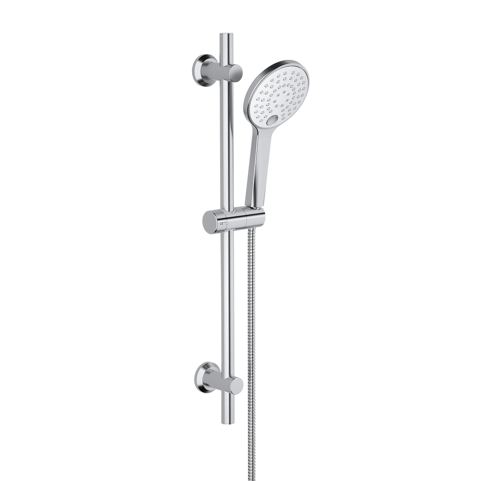 Barre de douche inox chromé 70 cm avec sa douchette chic