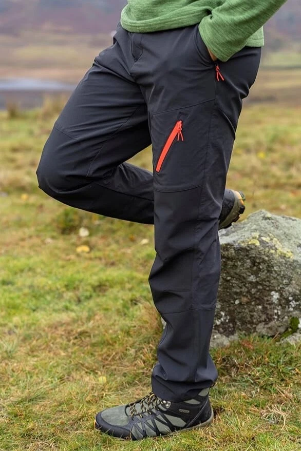 Mountain Warehouse Forest Mens Trekking Trousers Water Resistant Black 40S New