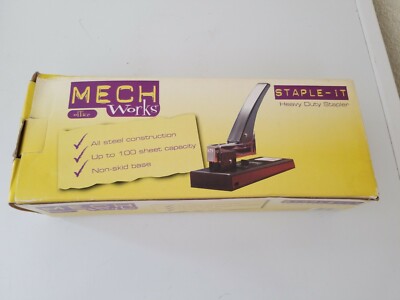 **NEW IN BOX** Heavy Duty Stapler 100 Sheet Capacity - Office Bookmaking Crafts