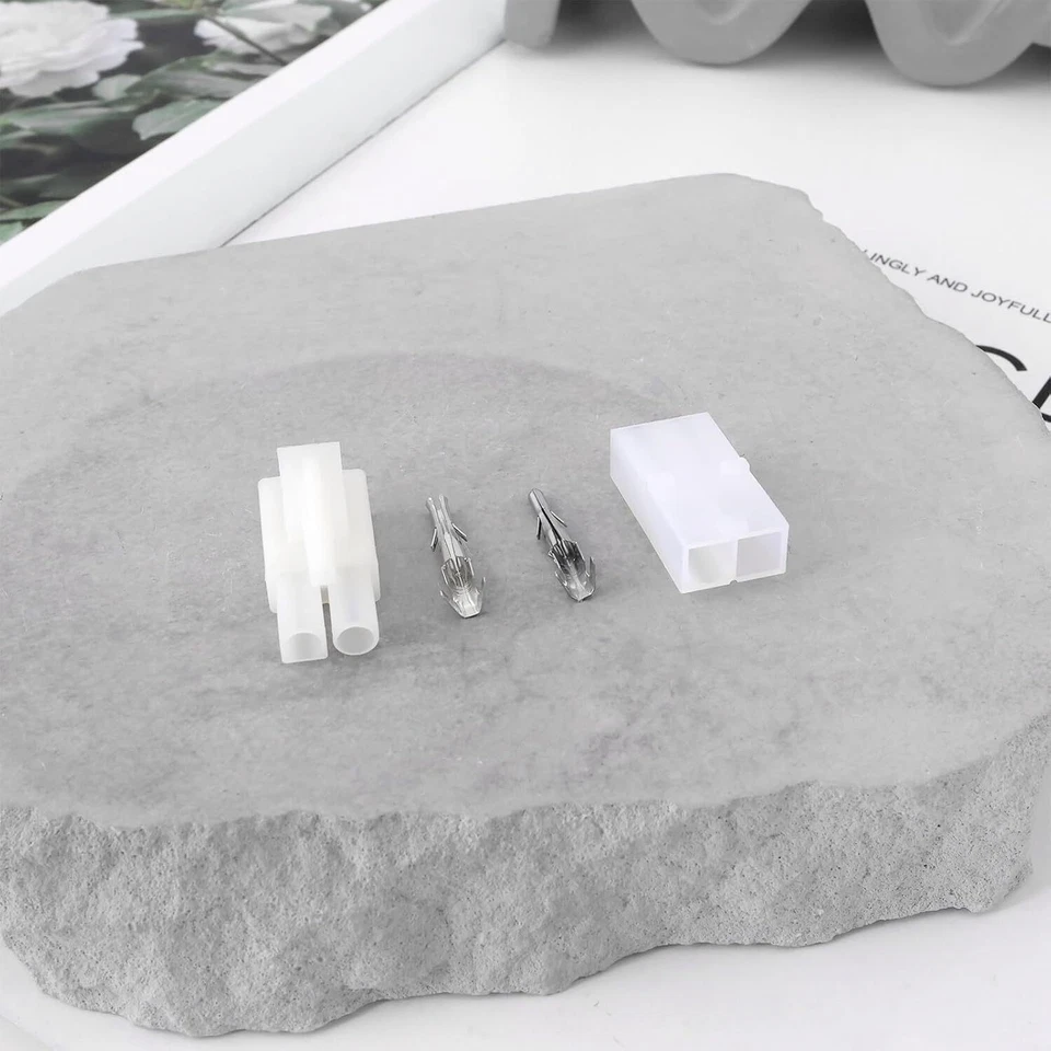 10 x coppia connettori Tamiya M + W per batteria RC NiMH Airsoft trasparente - Immagine 3 di 4