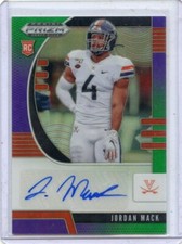 2020 PRIZM DP #180 JORDAN MACK AUTOGRAPH ROOKIE RC PURPLE/GREEN #2/199 052321