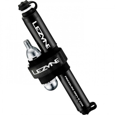 Lezyne Handpumpe CO² + Pumpe Kombi, inkl. 16g-patrone schwarz Fahrräder, Neu,OVP