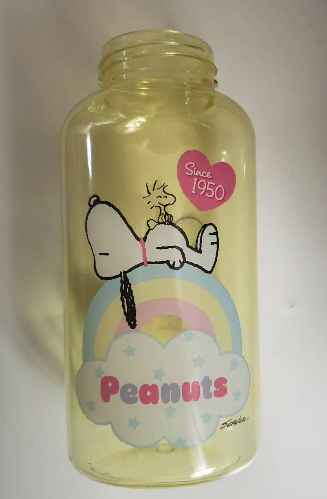 SNOOPY Plastic Water Bottle with Freezer Stick