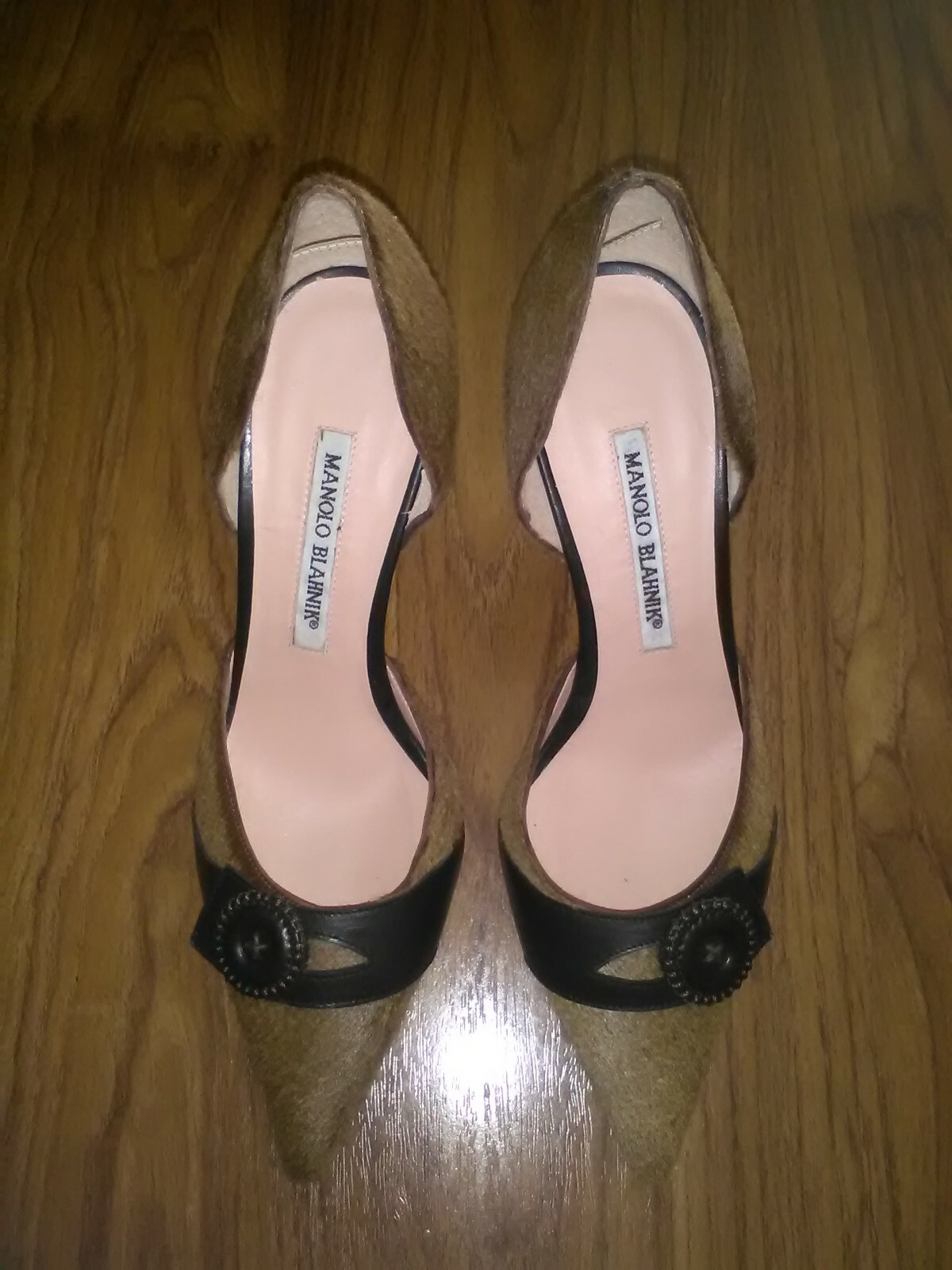 MANOLO BLAHNIK pony hair tacchi BN