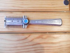 VINTAGE 1950'S STAINLESS STEEL PLAYTEX HAIR CUTTER TRIMMER SET HOME BARBER
