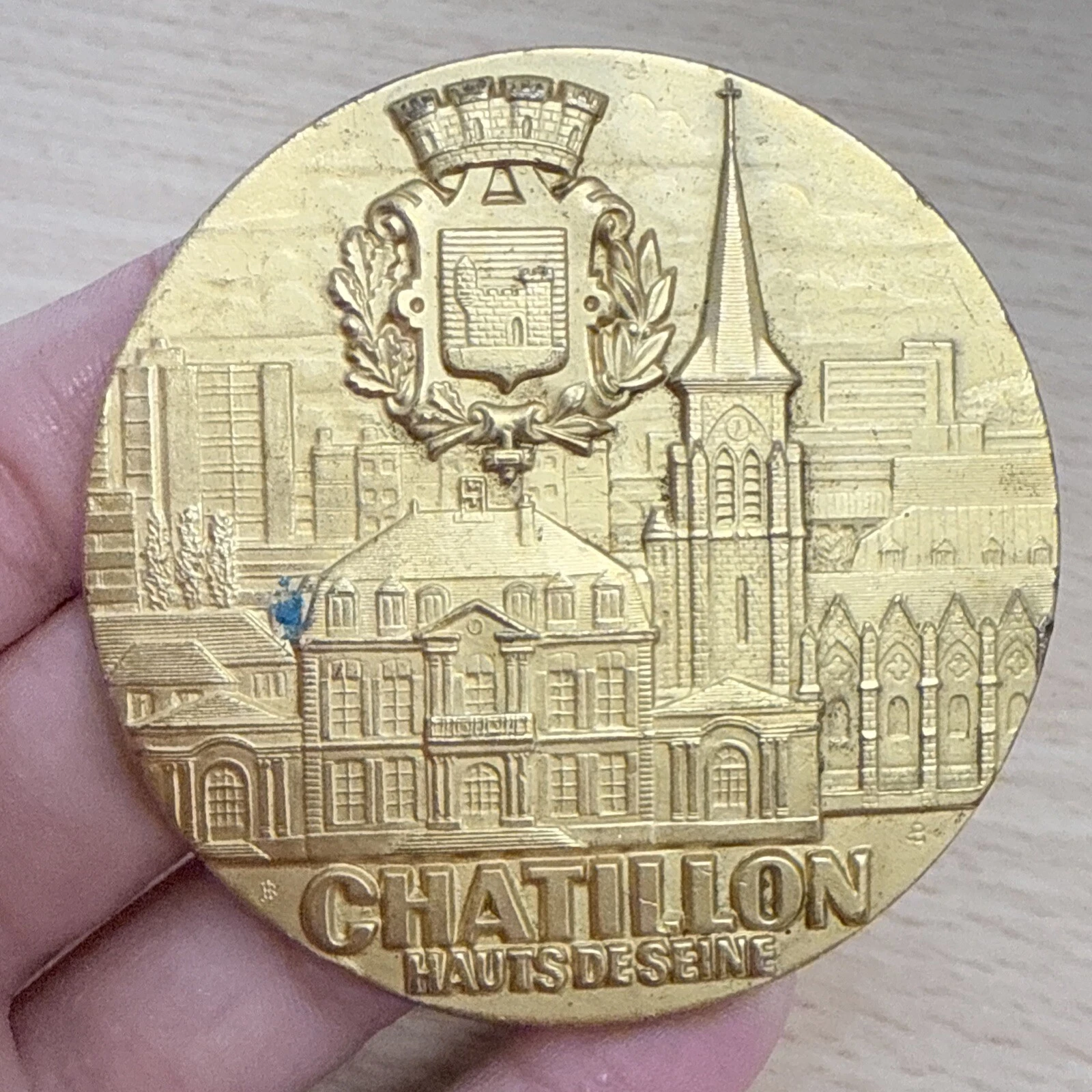 Médaille Châtillon Hauts De Seine En Bronze