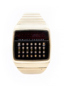 hp watch hp10 pu digital men's watch